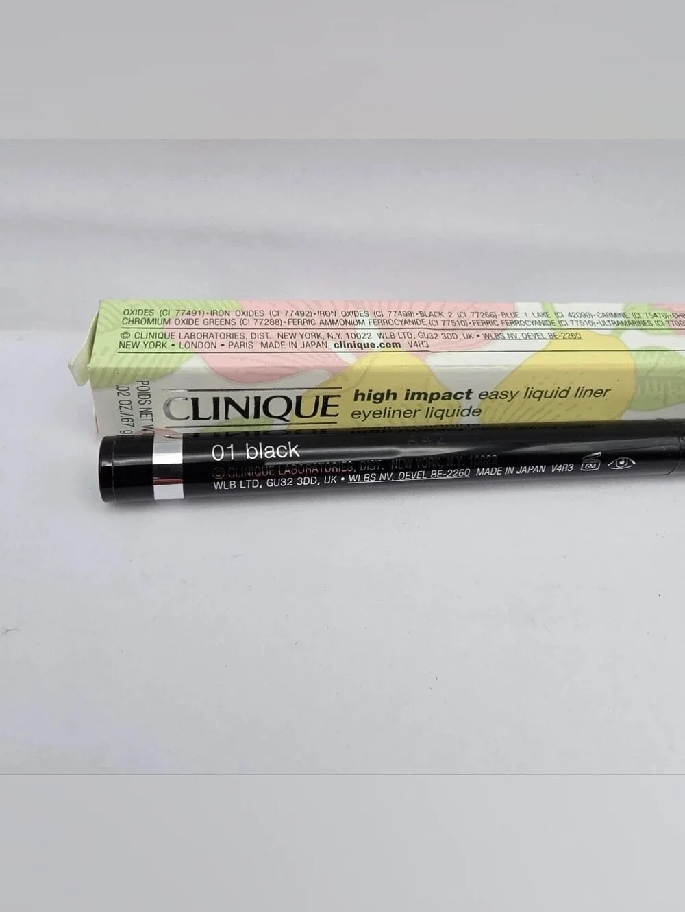 NEW! Clinique High Impact Easy Liquid Liner - 01 Black 0.02oz/0.67g NIB